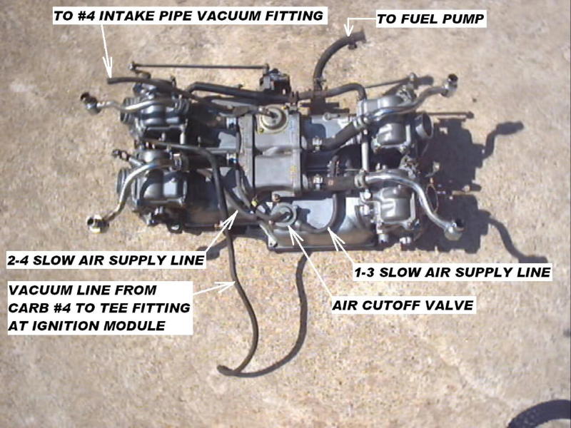 Honda GoldWing GL1200 Carburetor Vacuum Hose Routing | Randakk's Blog