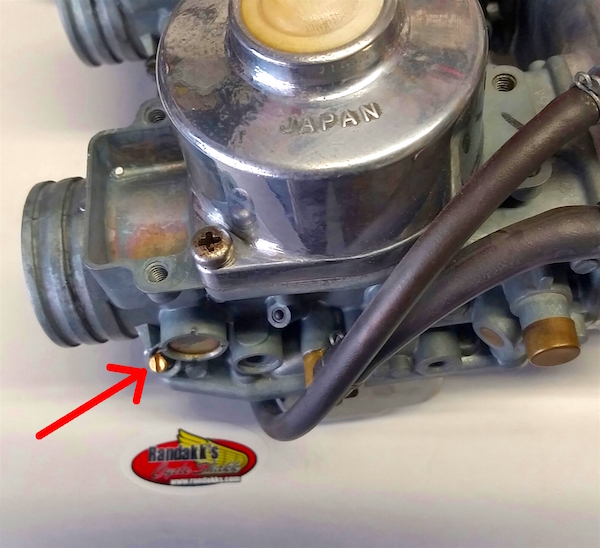 Carburettor air screw adjust and idling screw adjust with pulse